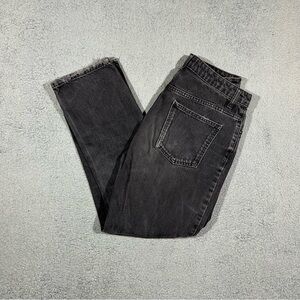 We The Free Jeans Women’s 28 Dark Grey Wash High Rise Tapered Jeans #1448